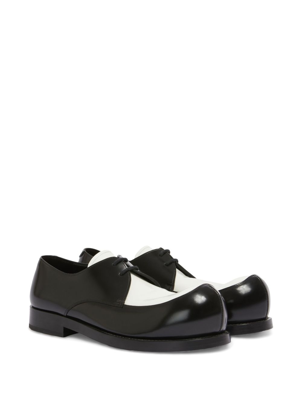 New Wave contrast-panel lace-up loafers - 2