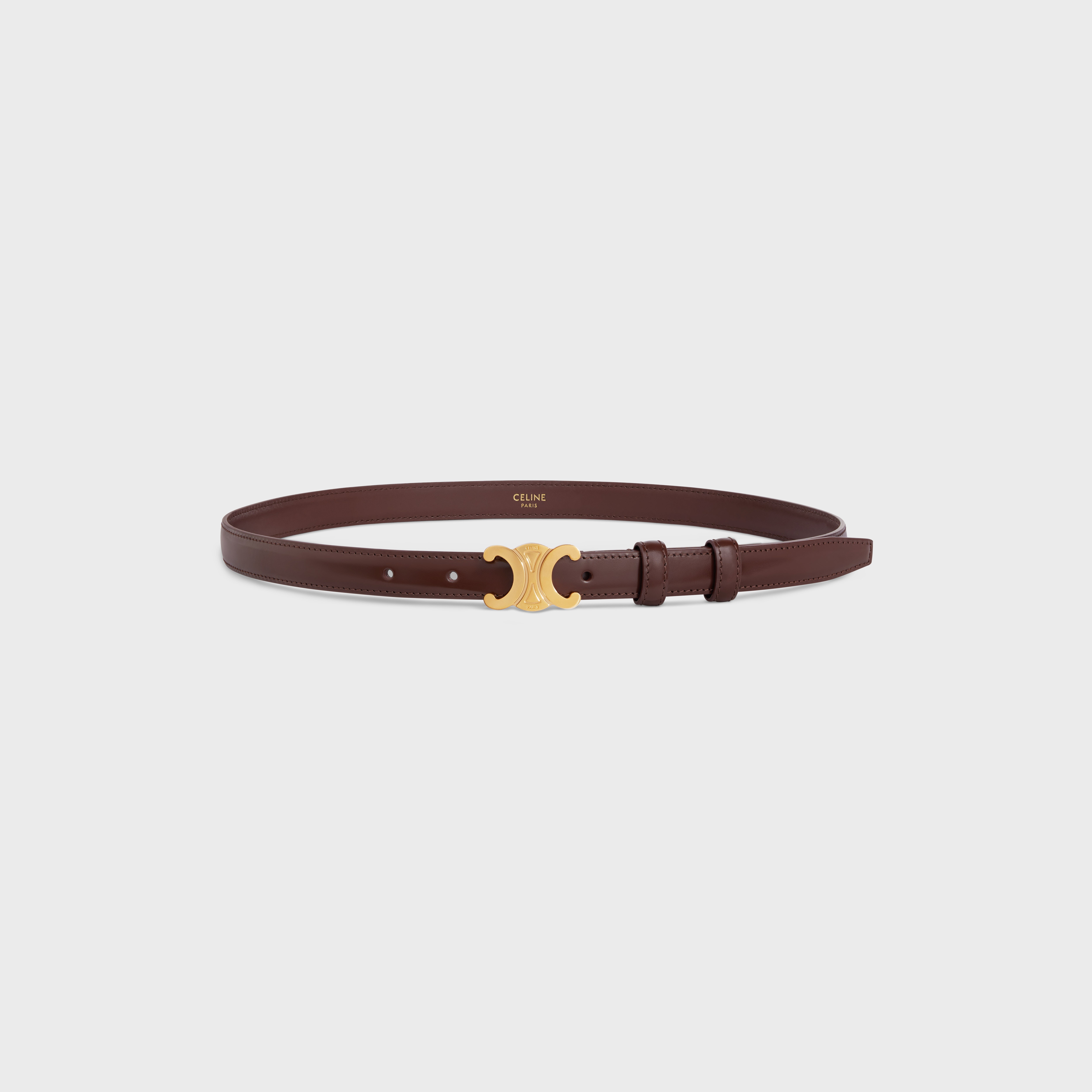 Small Triomphe Belt in Taurillon Leather - 3