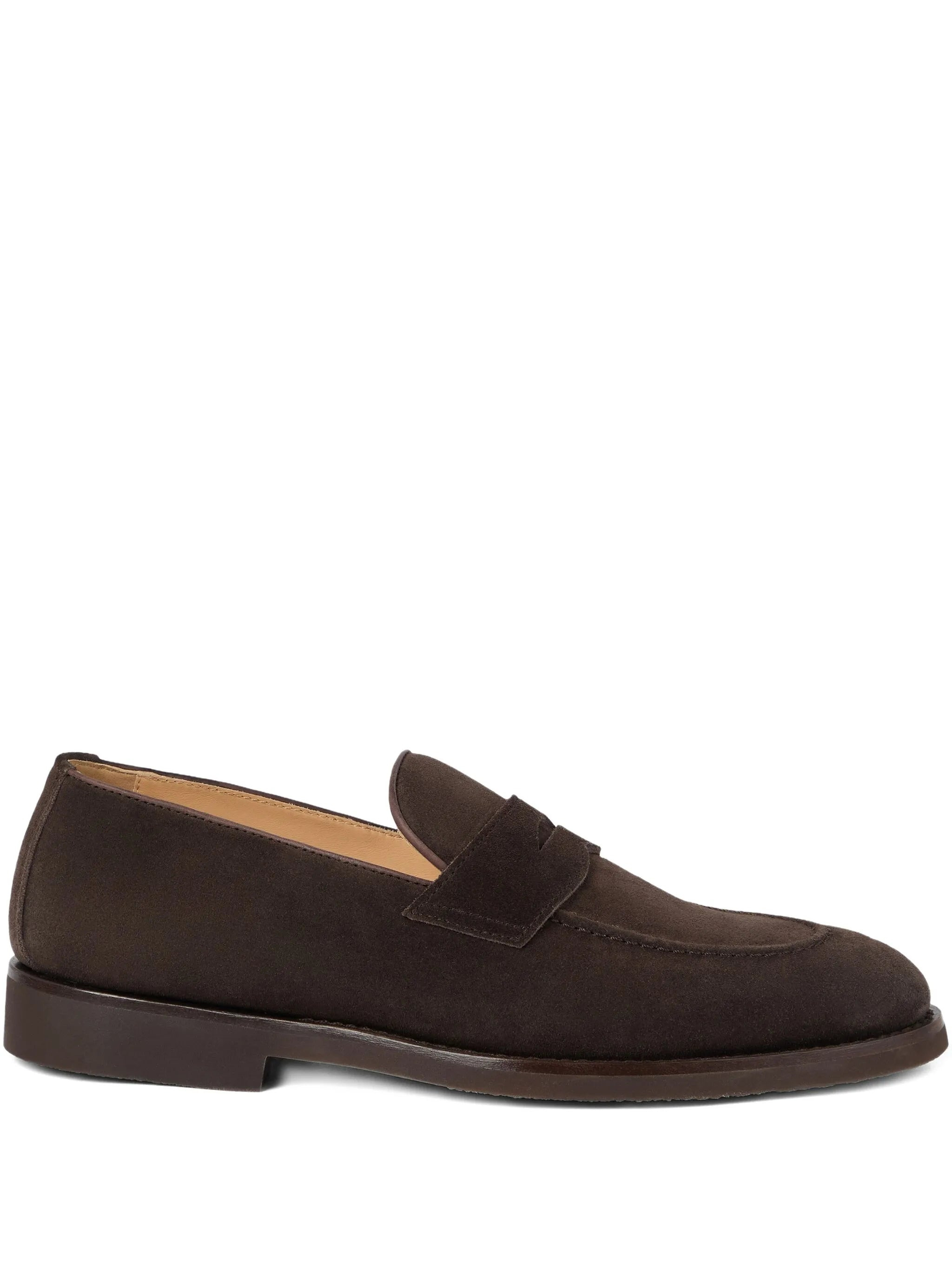 Brunello Cucinelli Suede Penny Loafers - 1