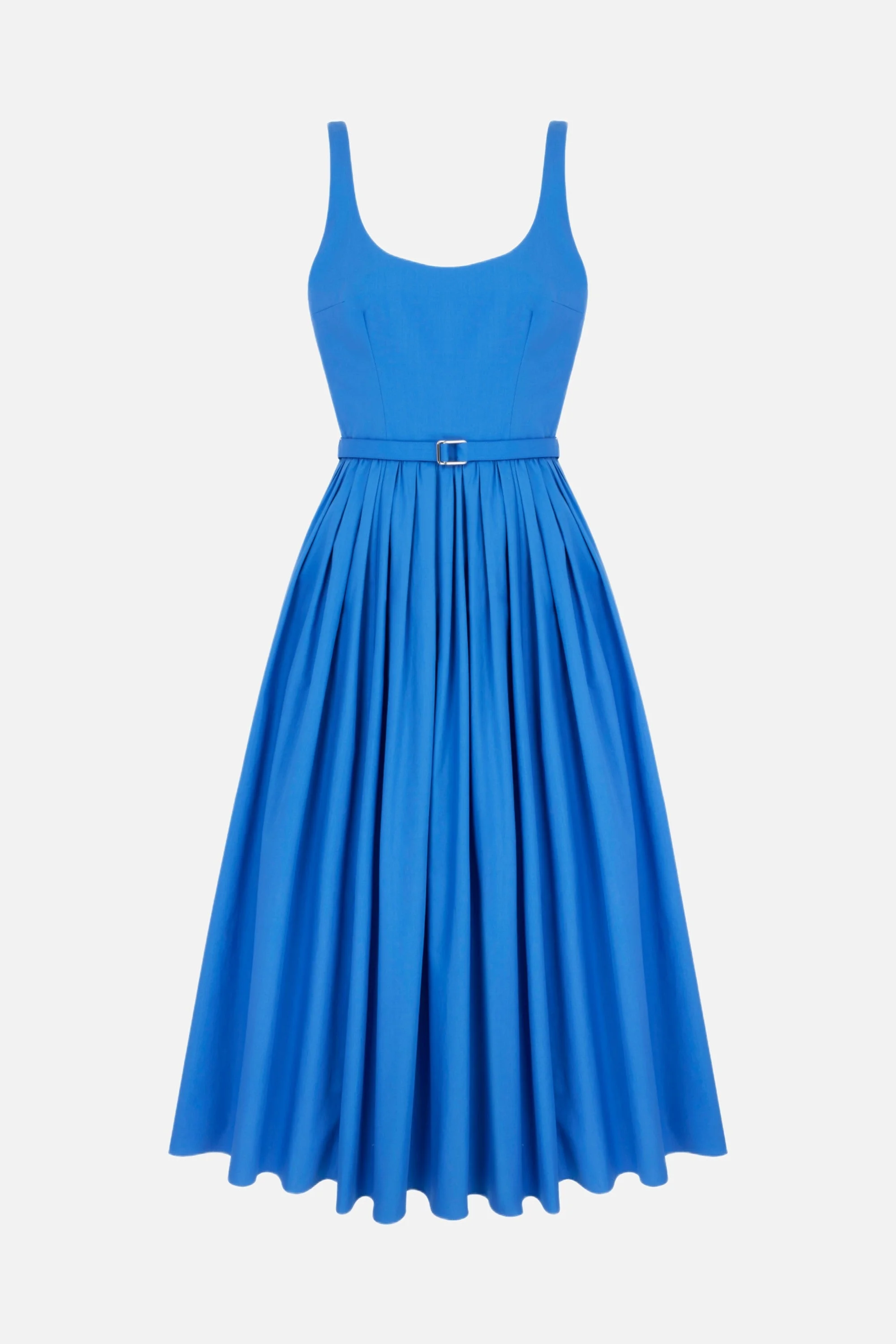 Eglantine Dress in Blue Cotton Popclan - 1
