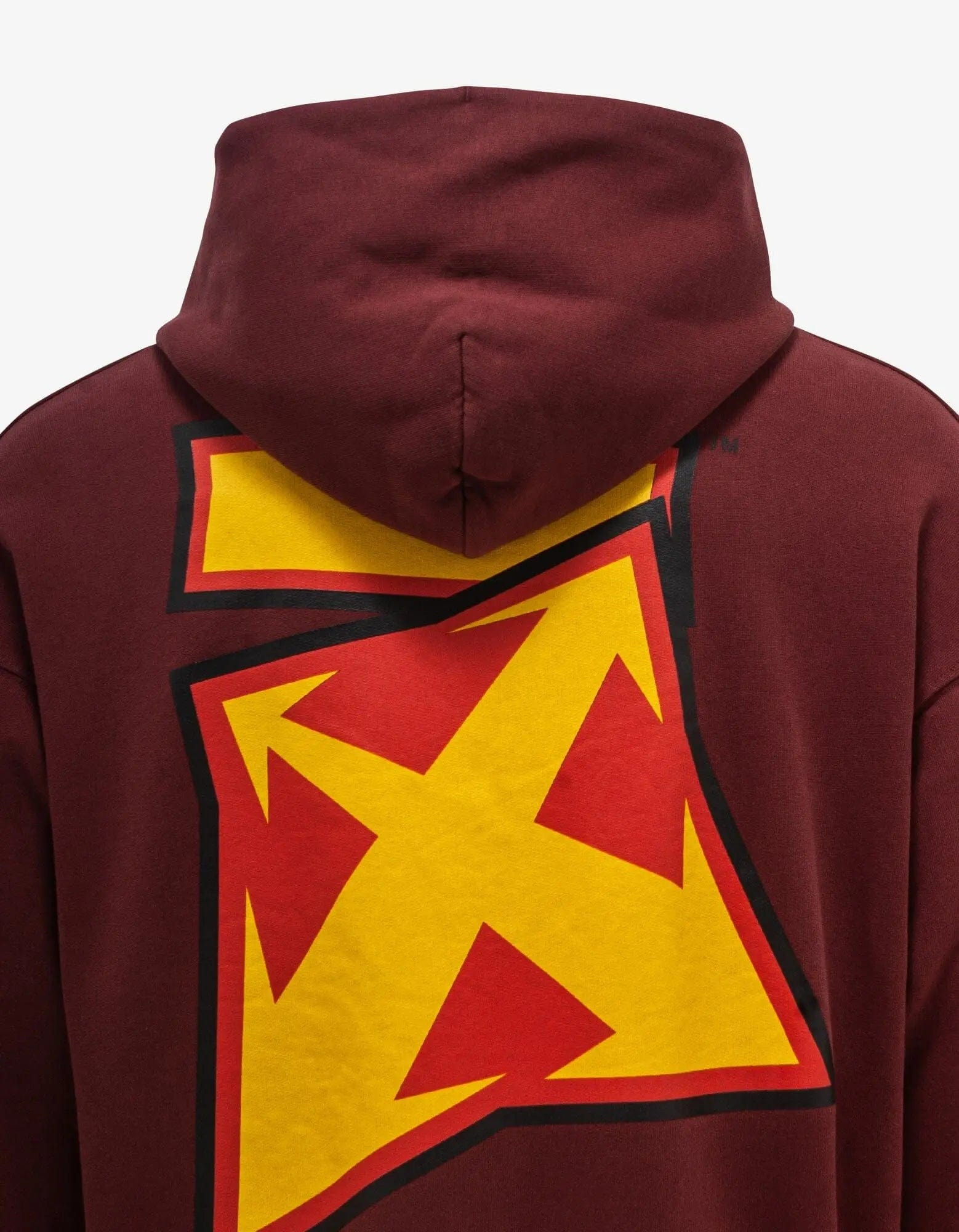 Off-White Burgundy Thunder Stable Skate Hoodie - 4