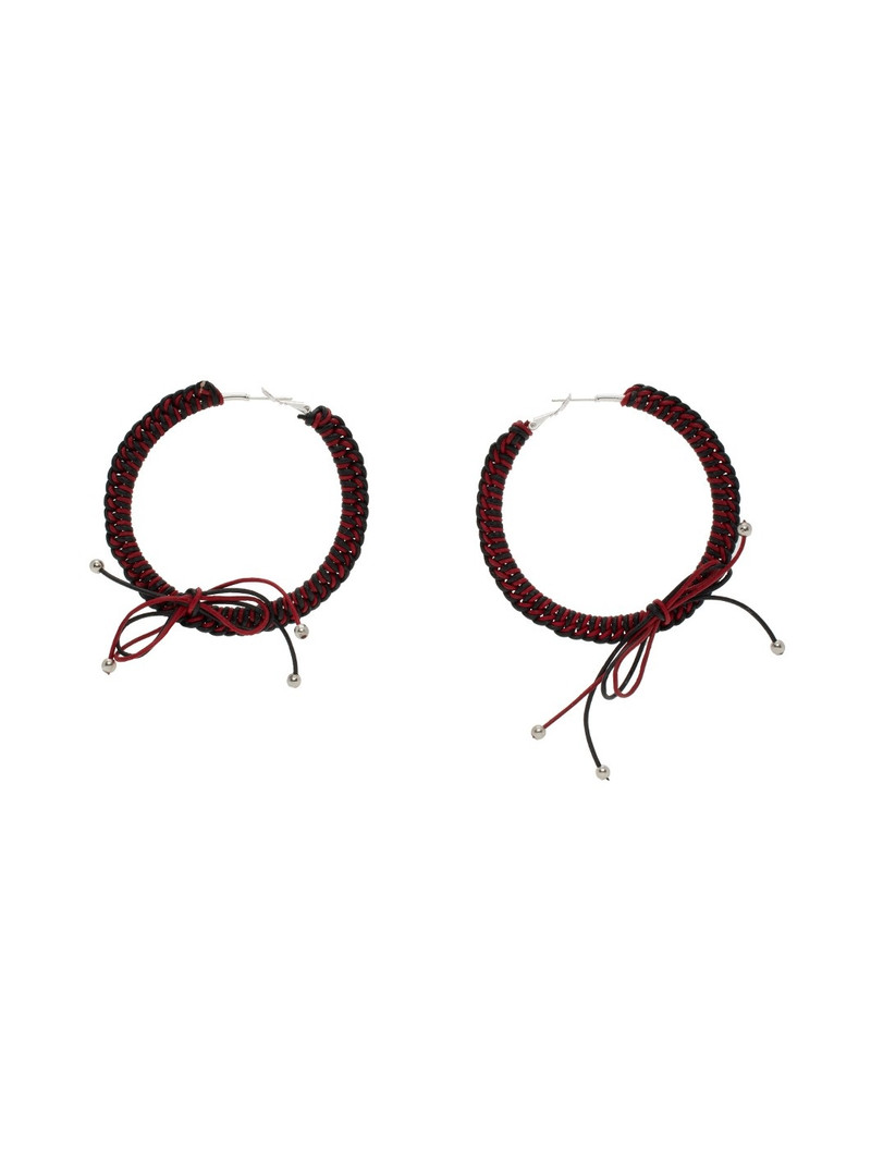 Black & Red Nimbus XL Hoops 1