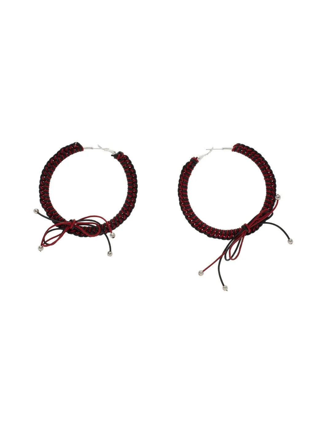 Black & Red Nimbus XL Hoops - 1