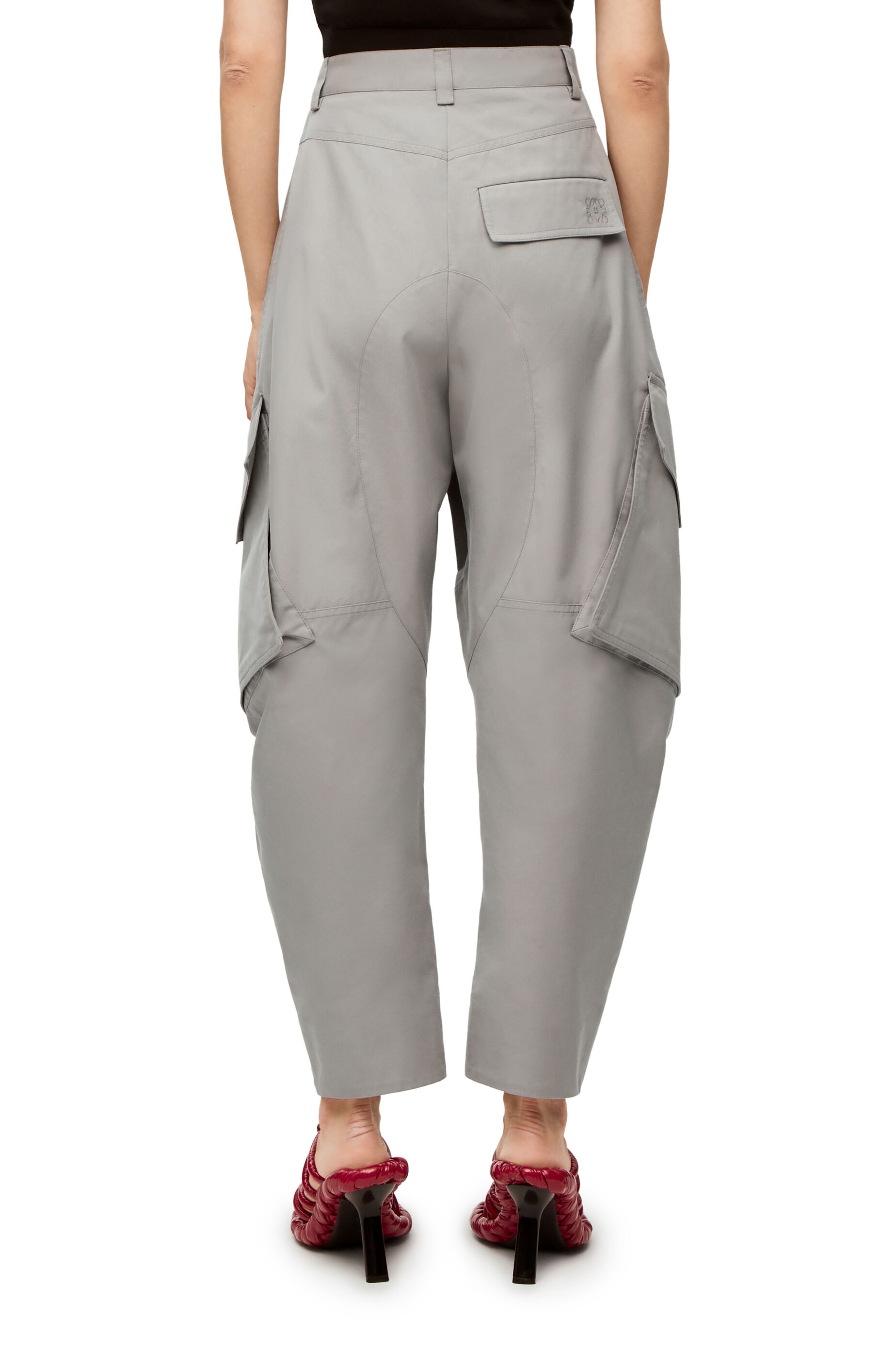 Cargo trousers in cotton gabardine - 4