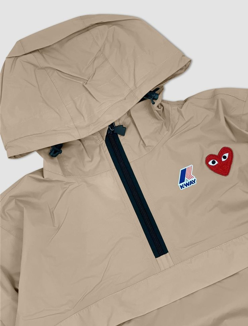 Comme des Garçons PLAY K-Way hoodie outlook
