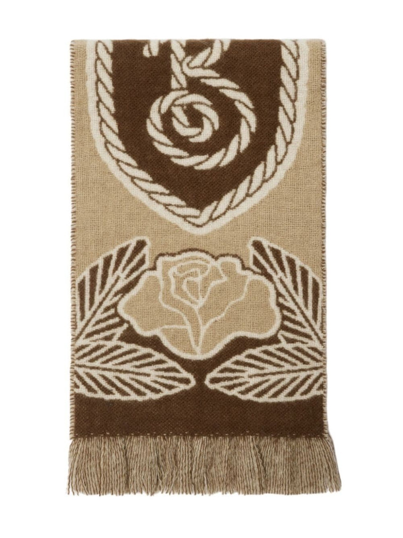 Burberry B Shield scarf outlook