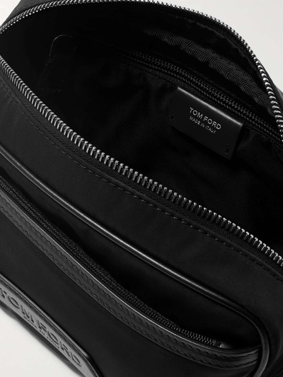 TOM FORD Leather-Trimmed Shell Wash Bag outlook