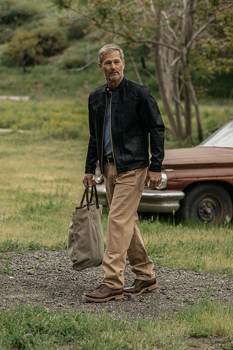 HIROSHI KATO The Double Knee Pants Classic Straight - Sawdust outlook