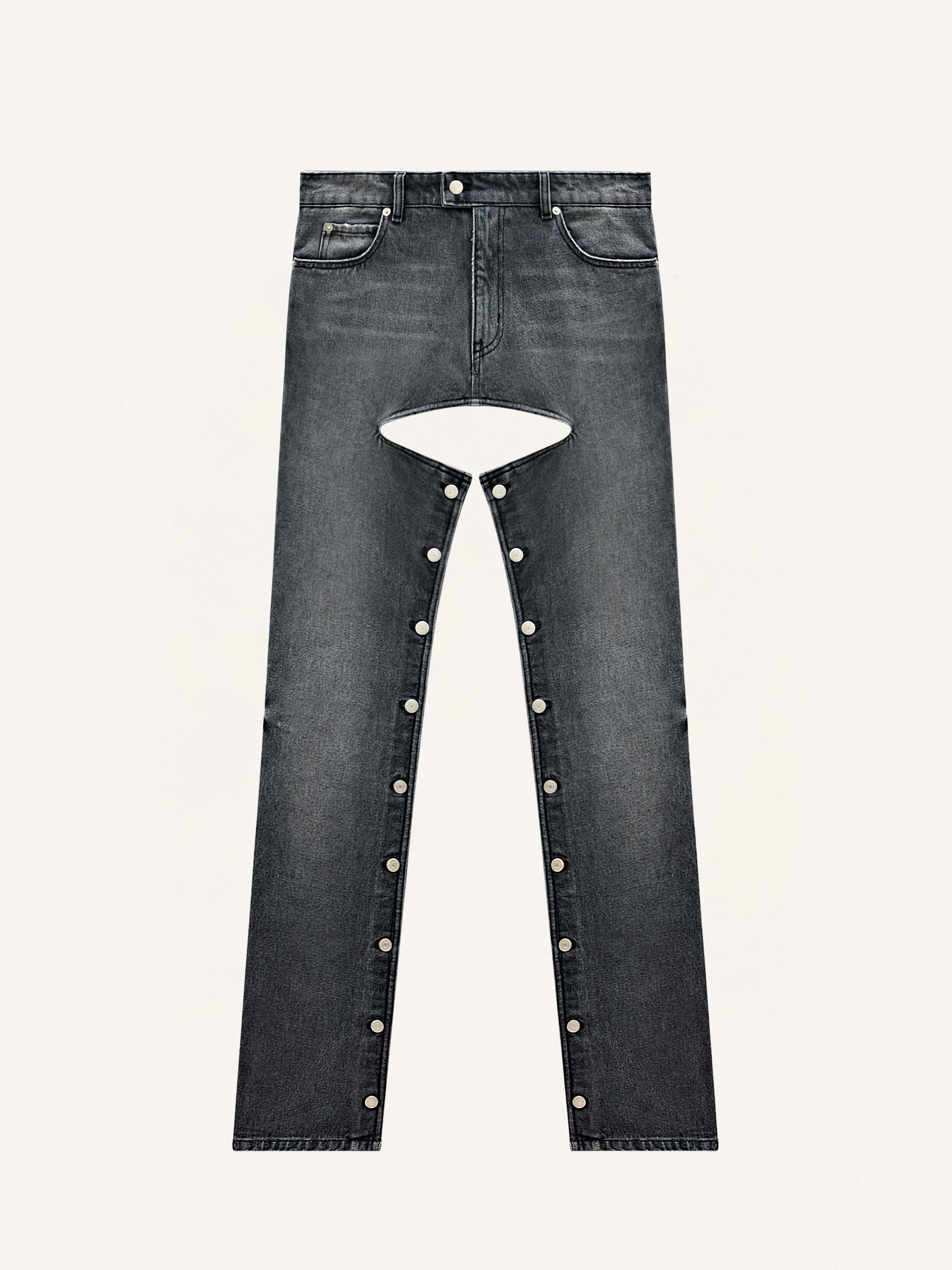 DENIM CHAPS PANTS - 1