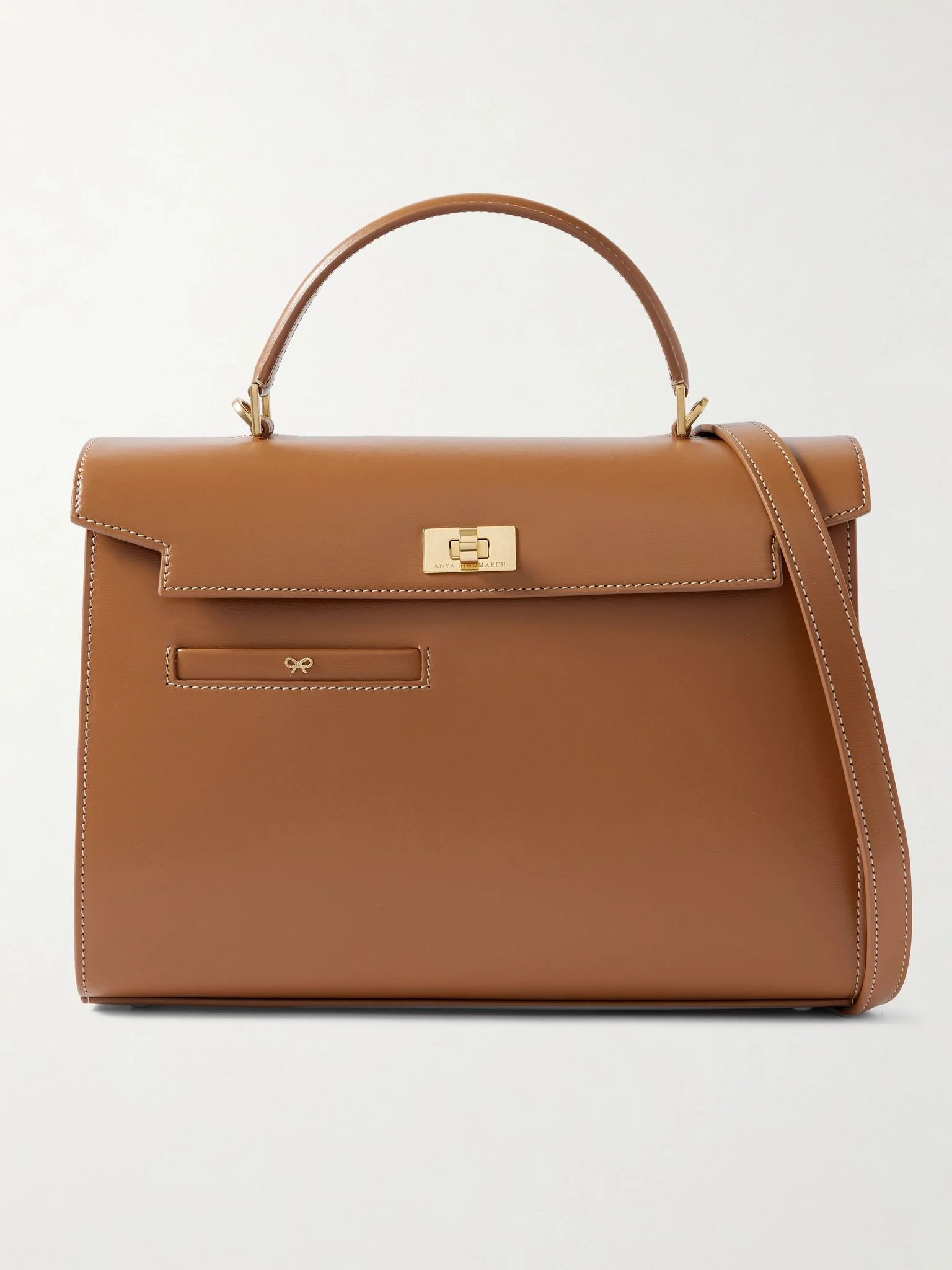 Mortimer leather shoulder bag Camel - 1