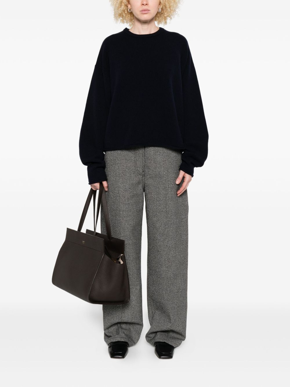 crew-neck cashmere-blend sweater - 2