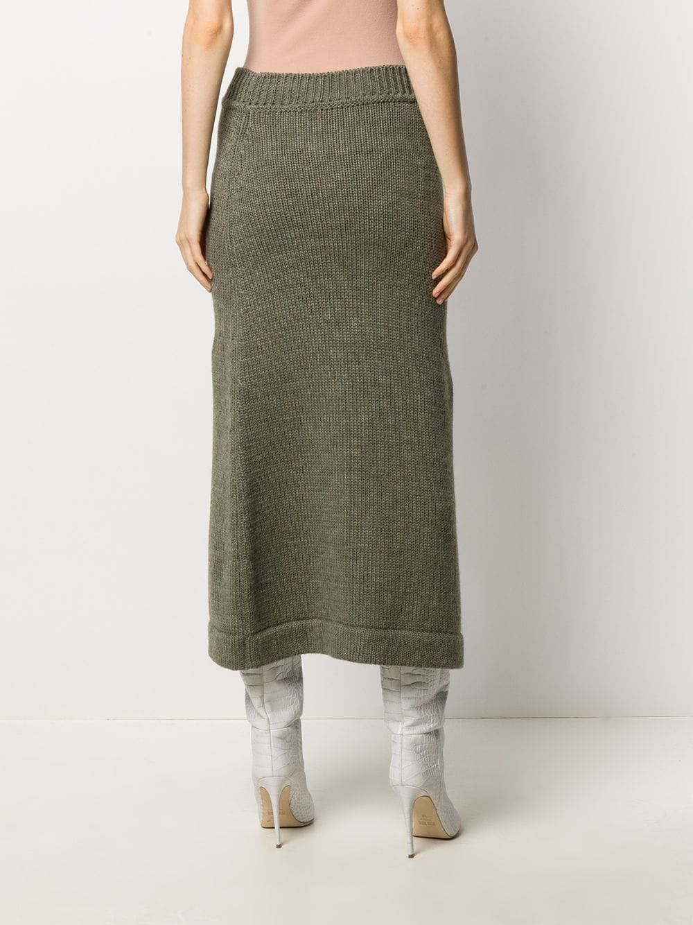 A-line knitted skirt - 4