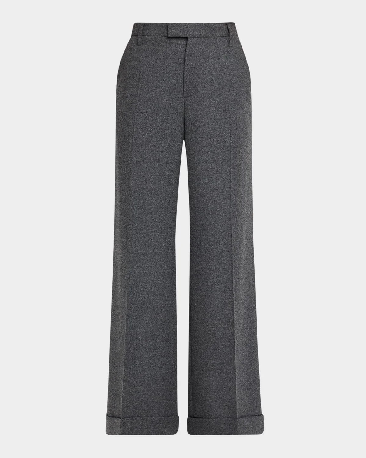 Cashmere-Wool Wide-Legs Trousers - 1