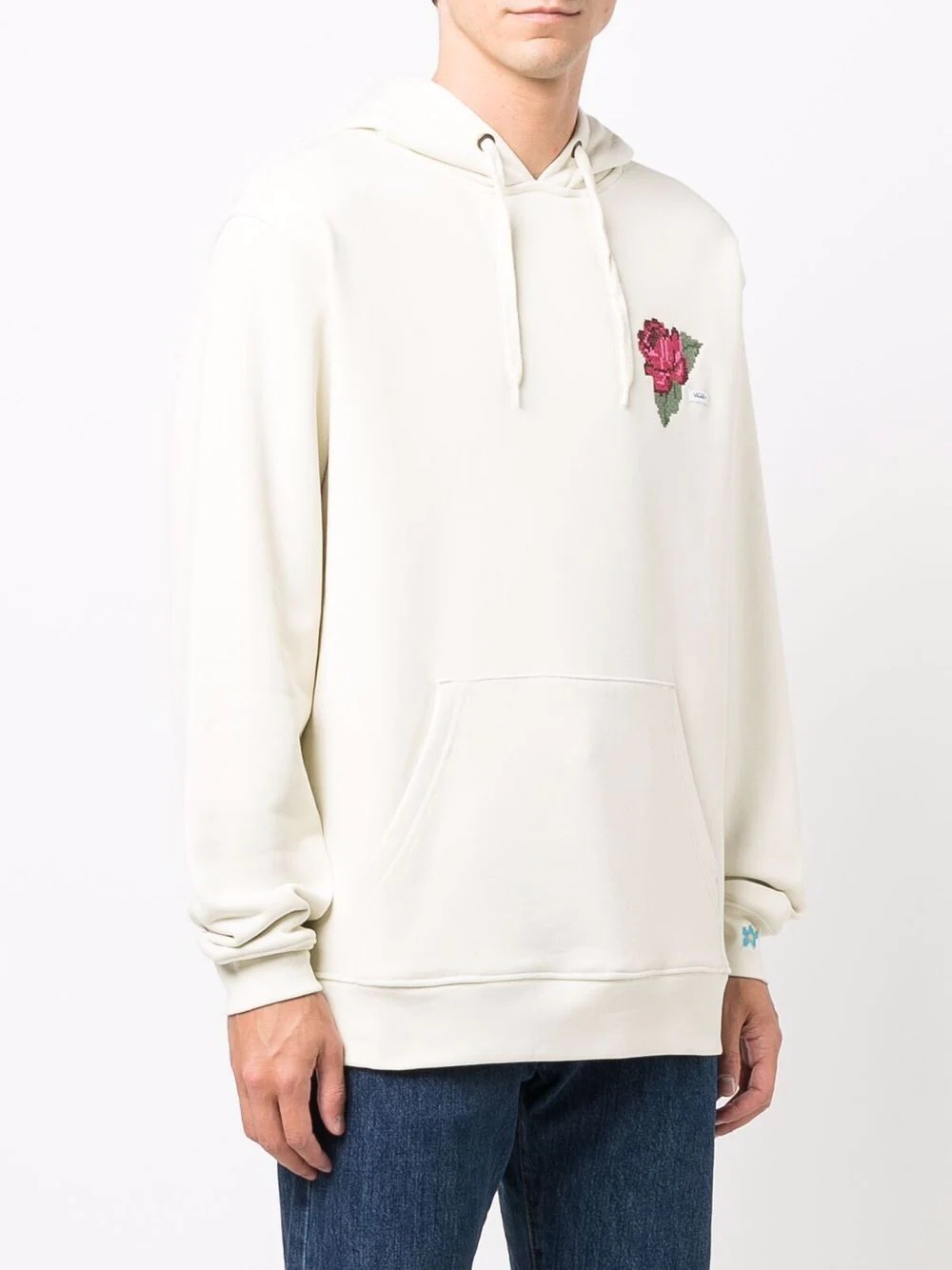 floral-print hoodie - 4