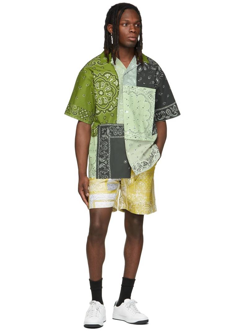KENZO banadana-patchwork 반바지리브 셔츠 outlook