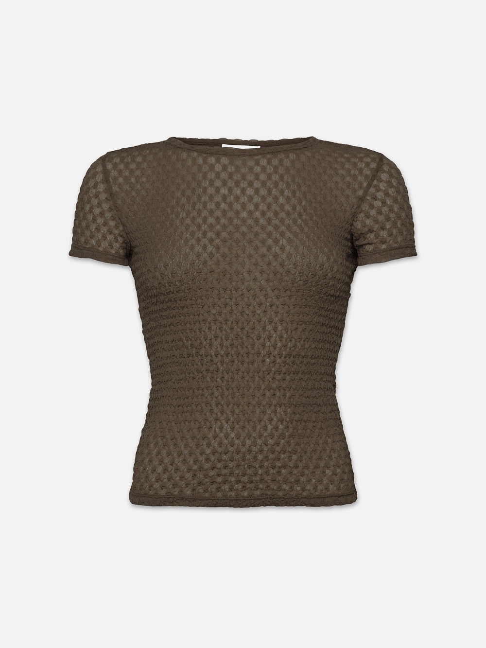 Mesh Lace Baby Tee in Cypress - 1