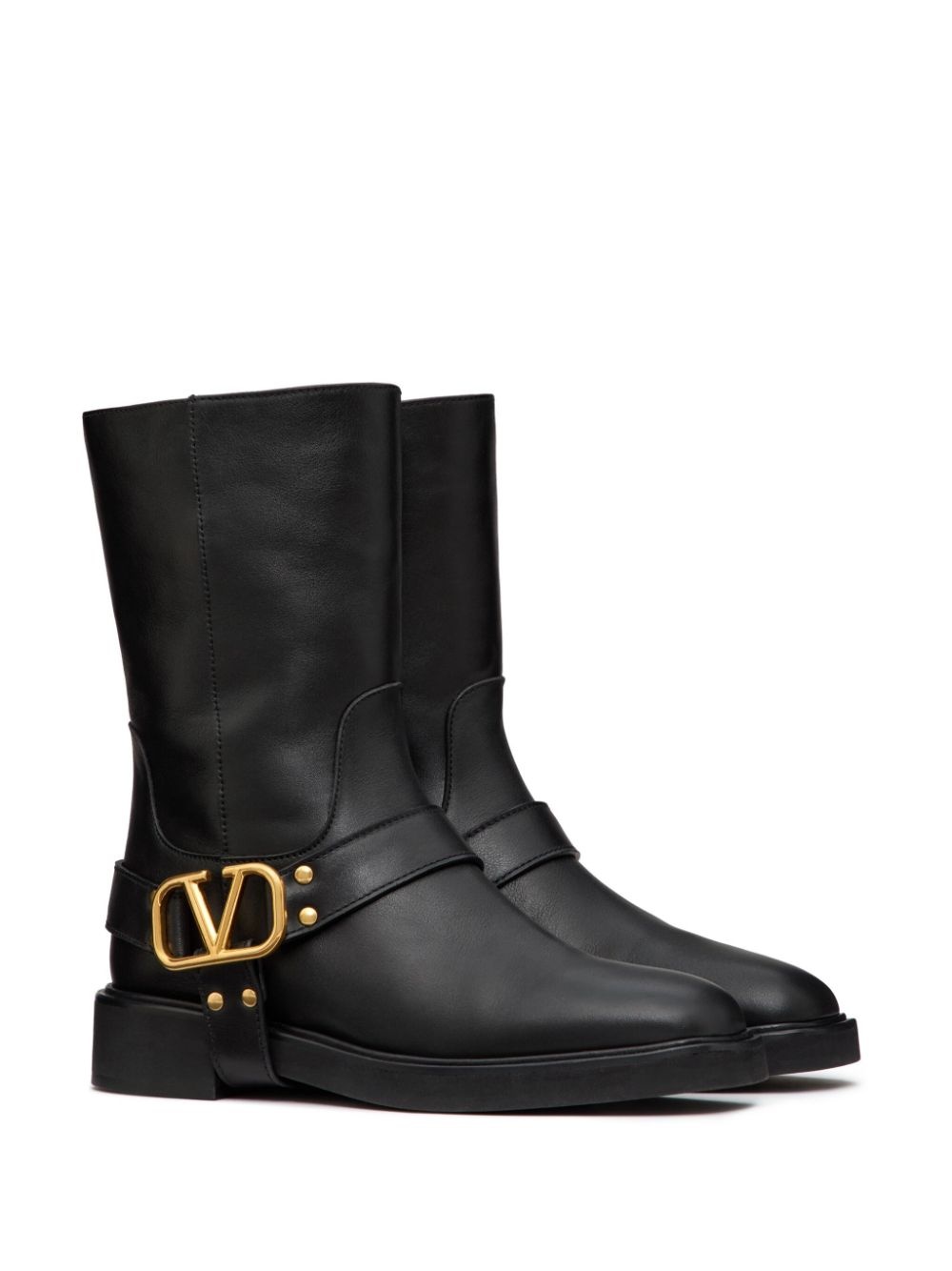 VLogo leather boots - 2