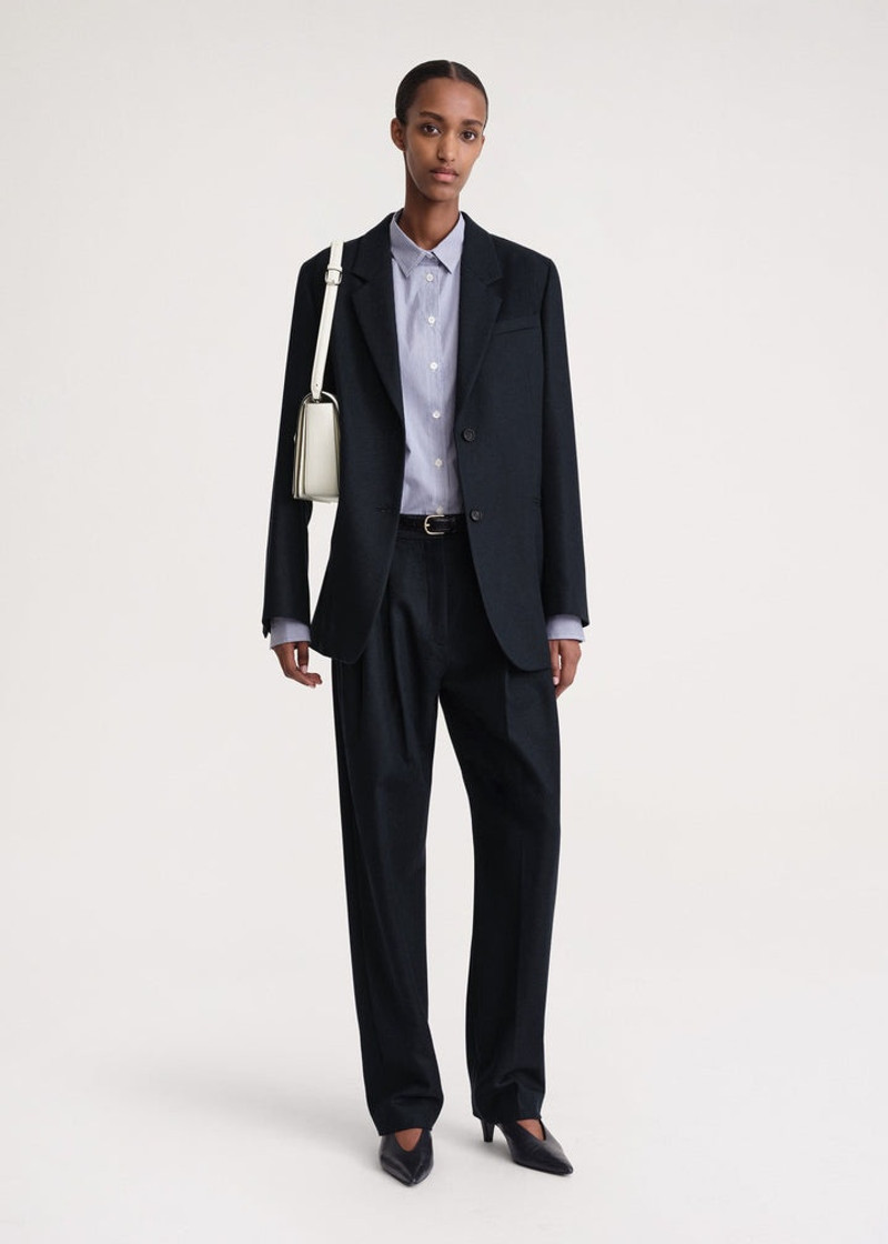 Totême Tailored suit jacket navy outlook