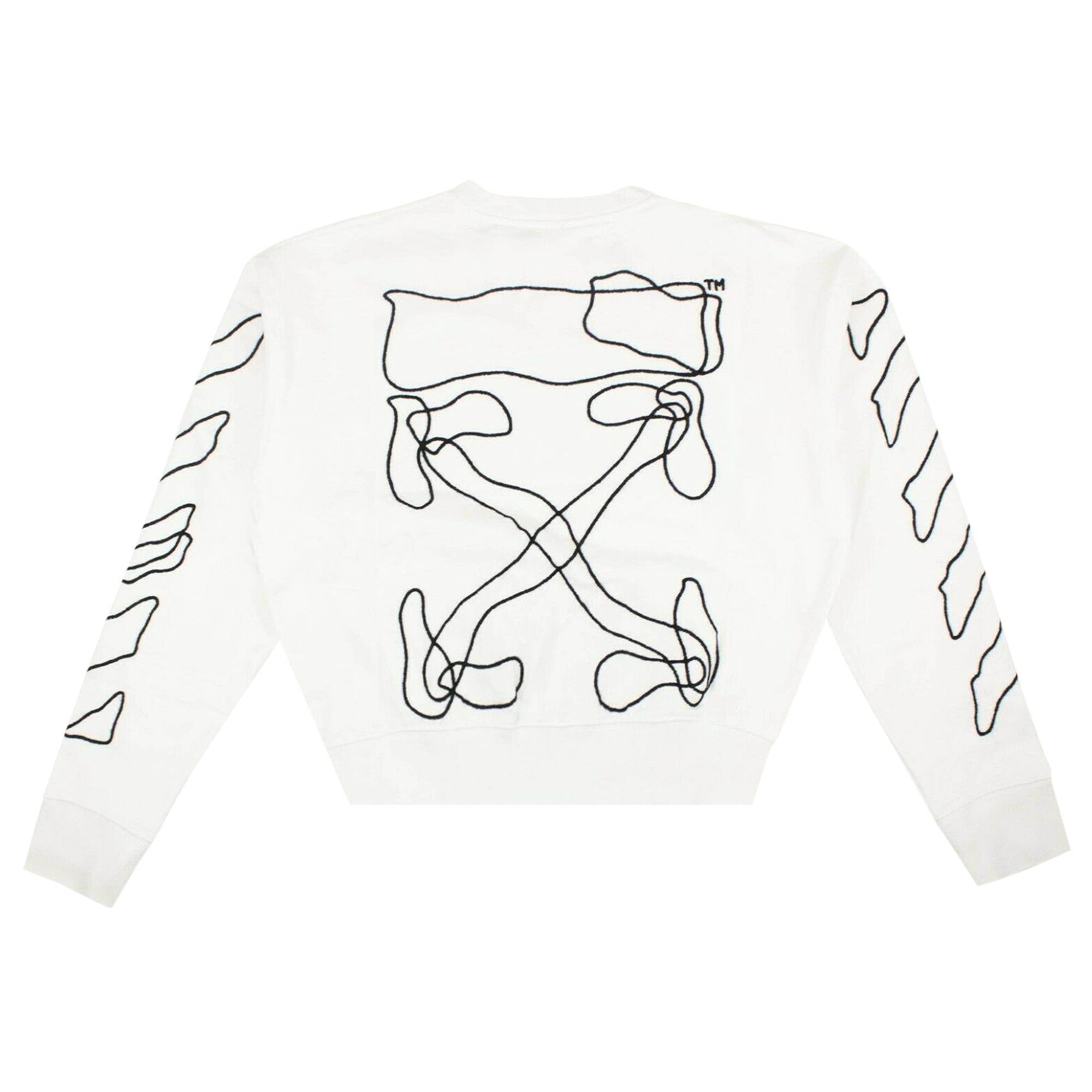 Off-White Abstract Logo Sweatshirt 'White' - 2