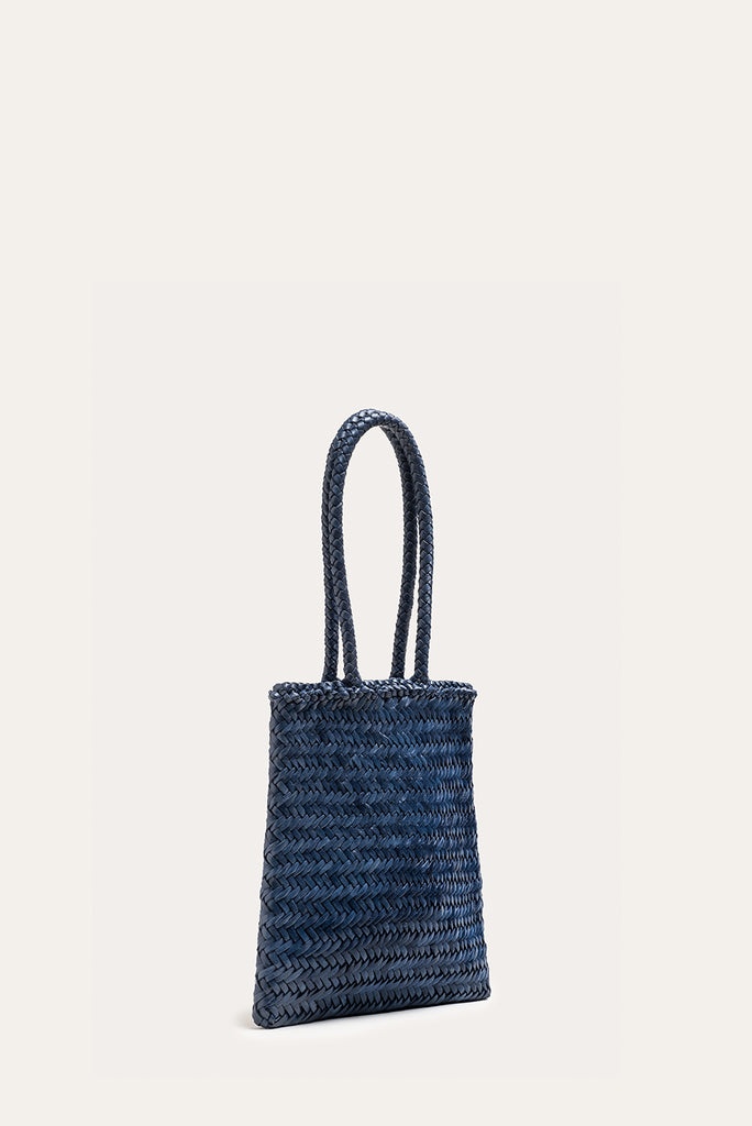 FLAT LEATHER BASKET DENIM - 3