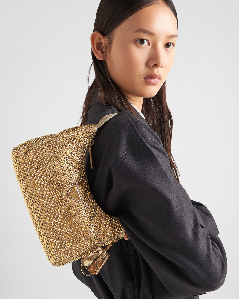 Prada Prada Re-Edition Satin mini-bag with crystals outlook