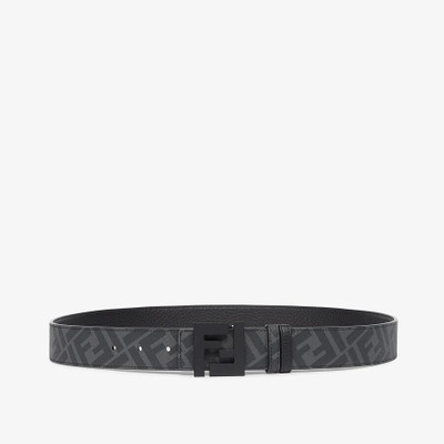 FENDI Black leather belt outlook