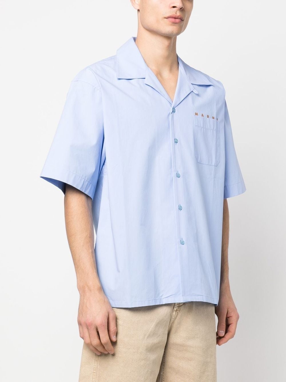 short-sleeve cotton shirt - 3