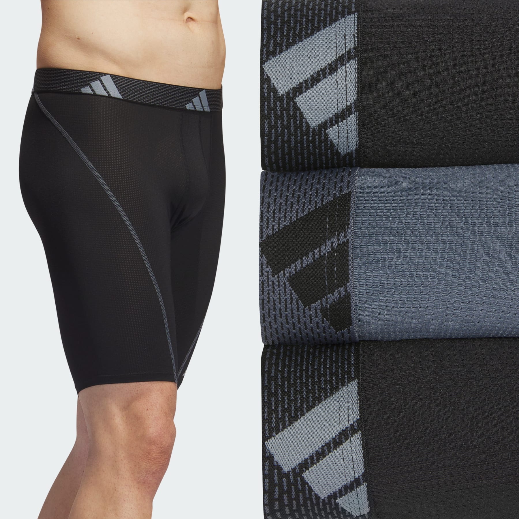 Performance Mesh Graphic Long Boxer Briefs 3-Pack - 5