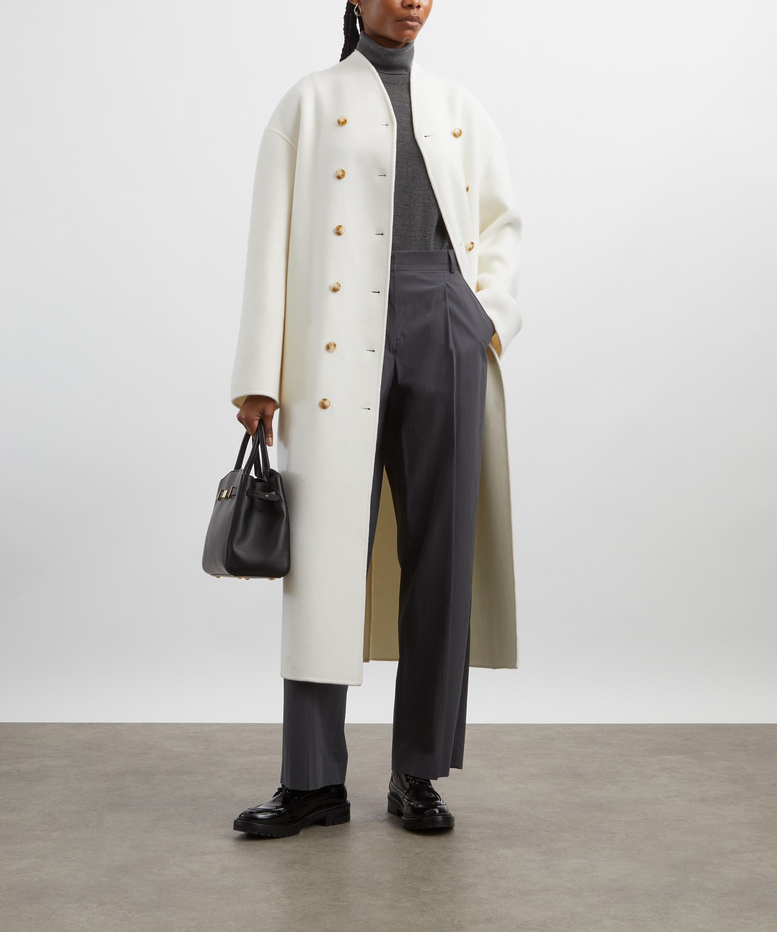 Amory Cashmere Drap Long Coat - 2