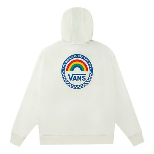 (WMNS) Vans Anaheim Rainbow Oversized Hoodie 'White' VN0A5AUEFS8 - 2