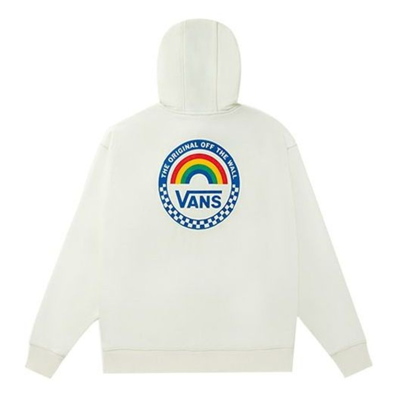 Vans (WMNS) Vans Anaheim Rainbow Oversized Hoodie 'White' VN0A5AUEFS8 outlook