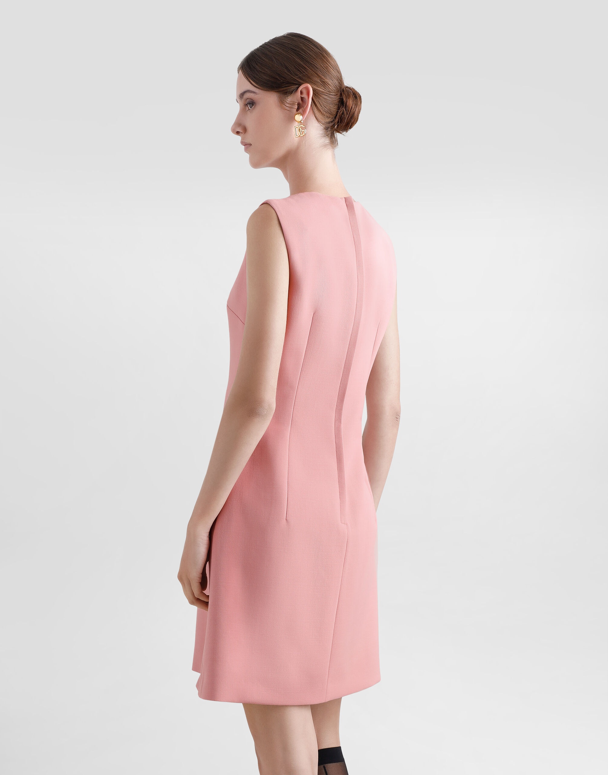 Wool crepe midi fit-and-flare dress - 4
