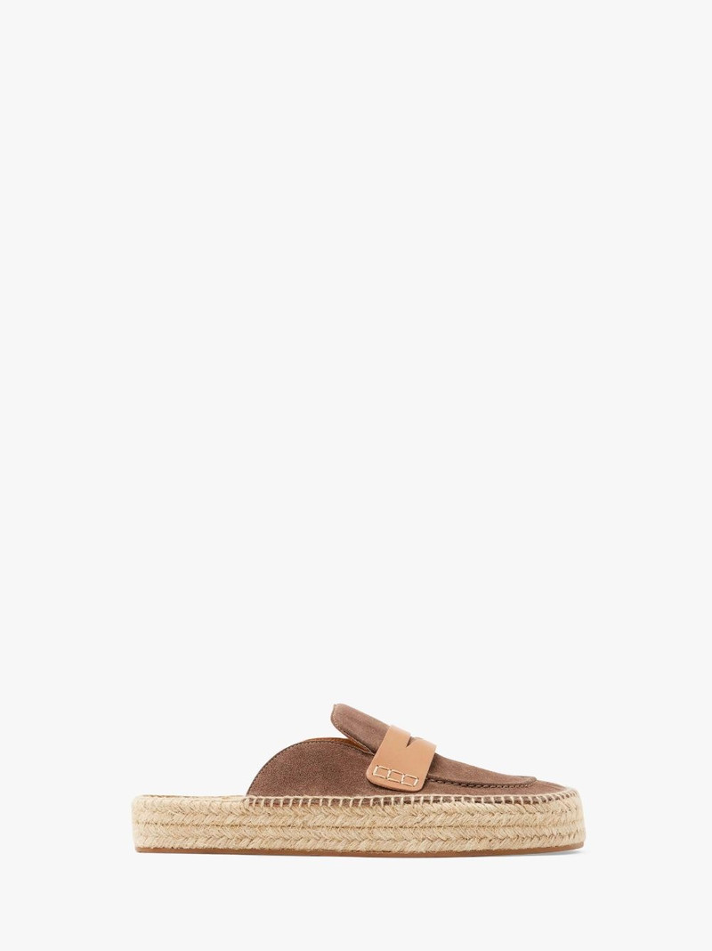 SUEDE ESPADRILLE LOAFER MULES 1
