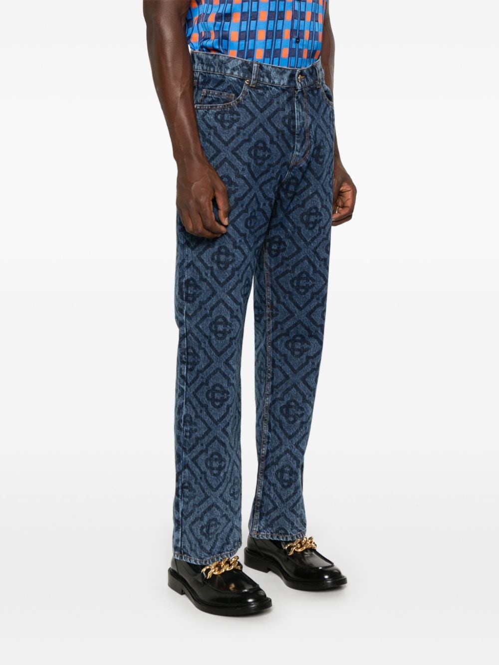 Laser Monogram jeans - 3