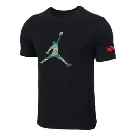 Air Jordan Jumpman LOGO Basketball Sports TEE Men Black AT9181-010 - 1