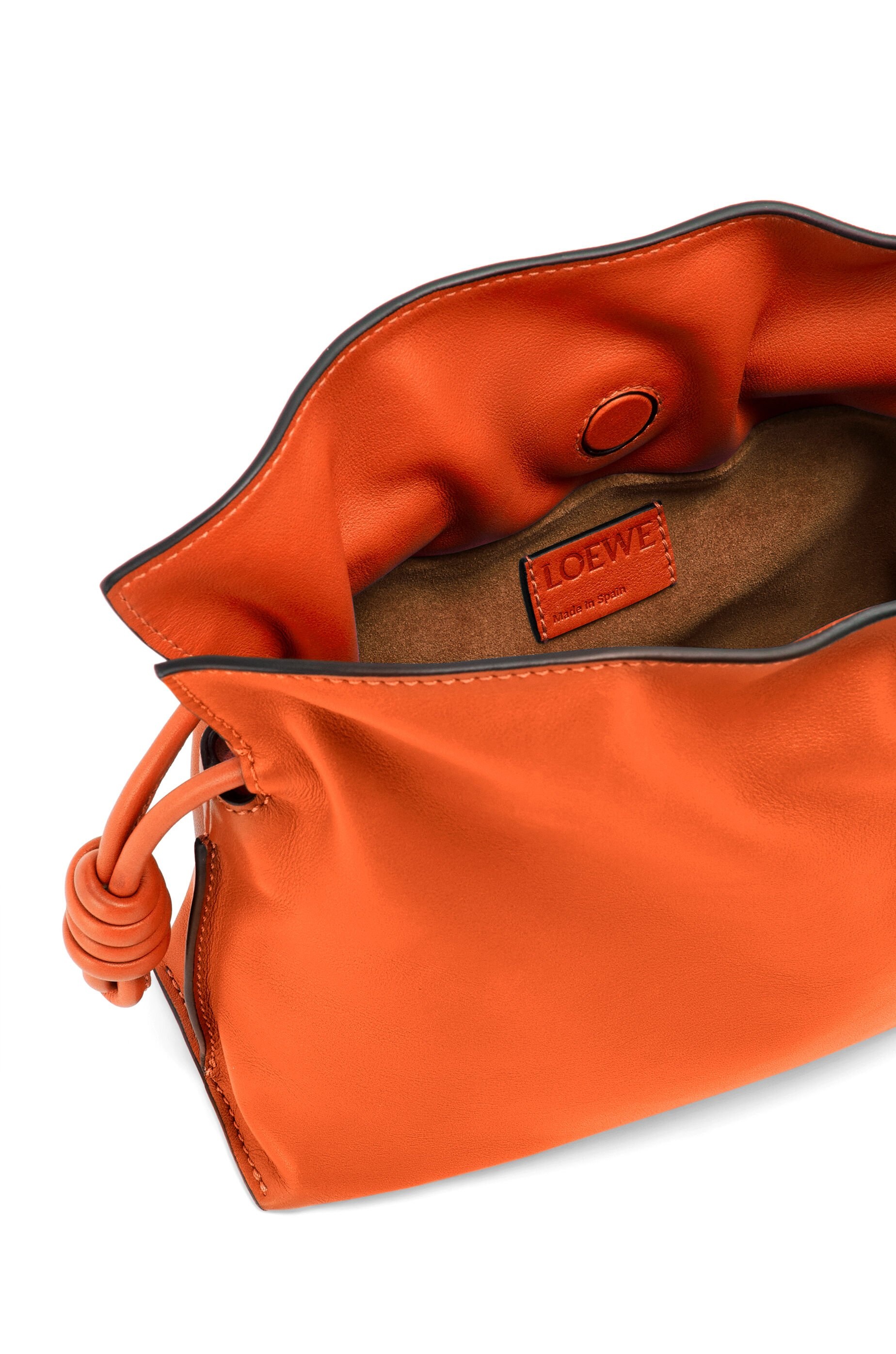 Mini Flamenco clutch in nappa calfskin with chain - 5