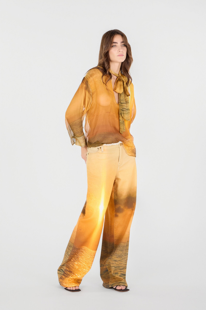 Roberto Cavalli Sunset Print Denim outlook