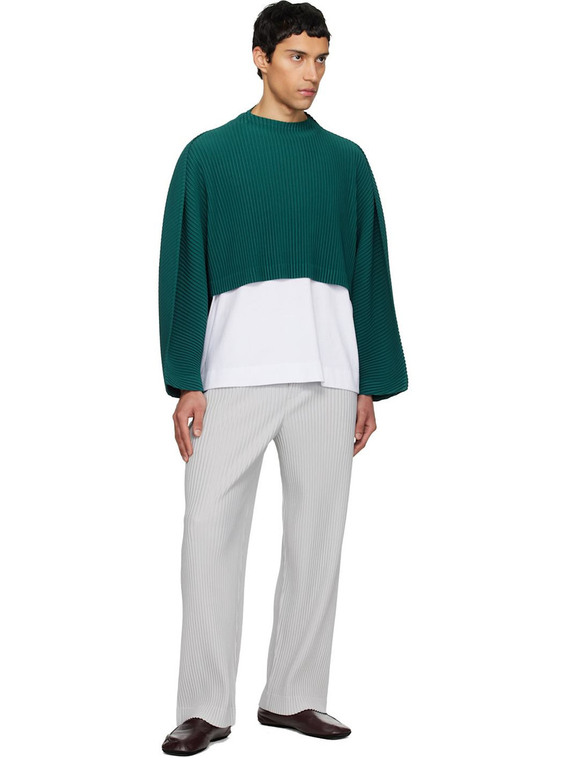 ISSEY MIYAKE Green Color Pleats 1 Top outlook