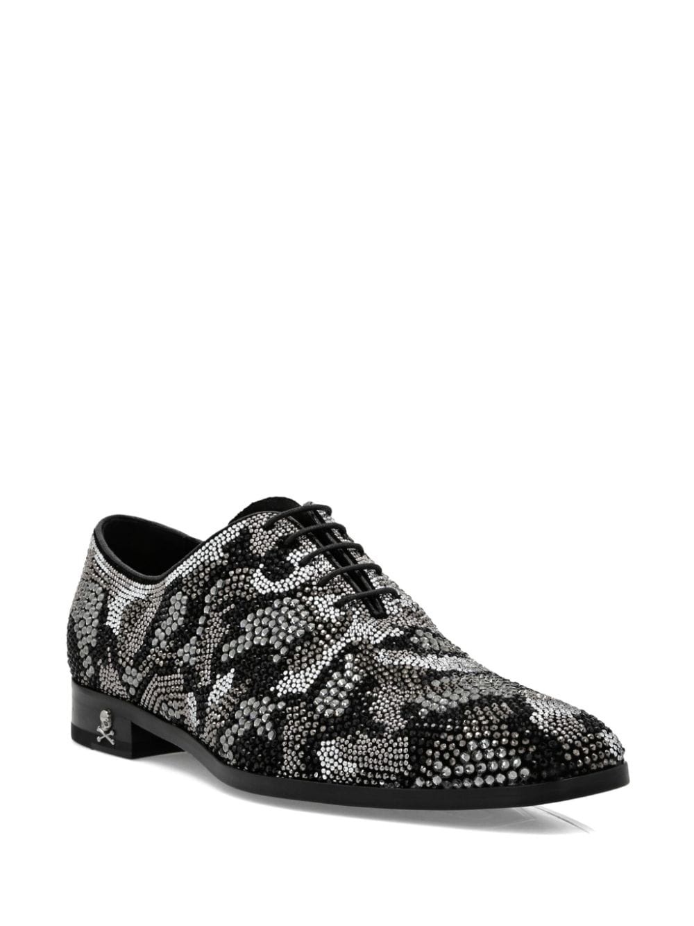 crystal-embellished leather Oxford shoes - 2