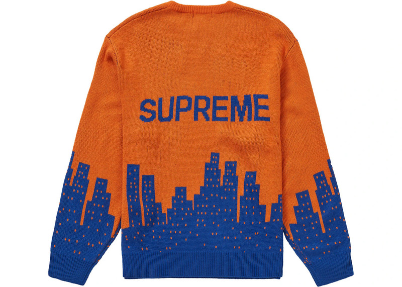 Supreme Supreme New York Sweater Orange outlook