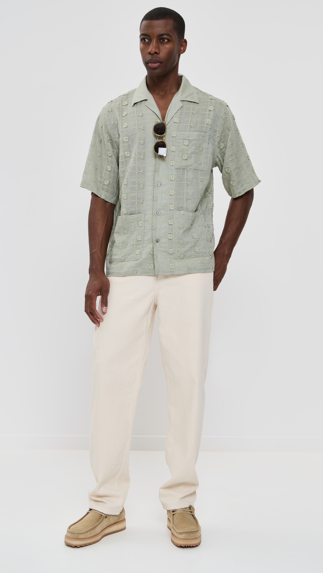 Ben Embroidered Camp Shirt - 4