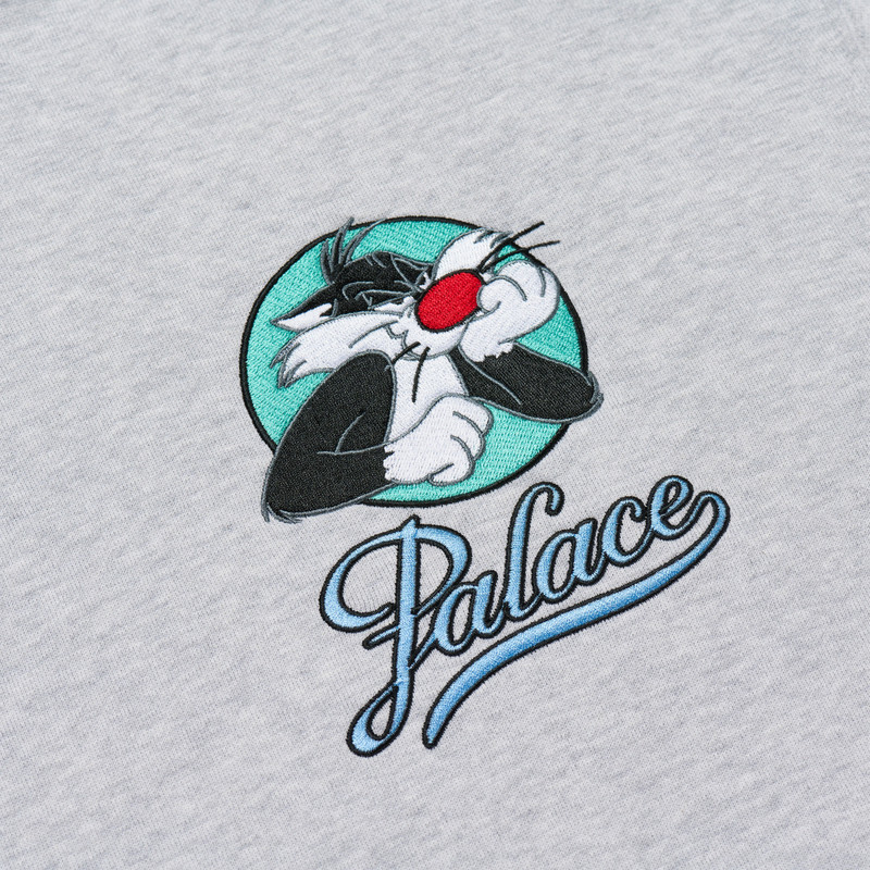 PALACE UGG LOONEY TUNES HOOD GREY MARL 3