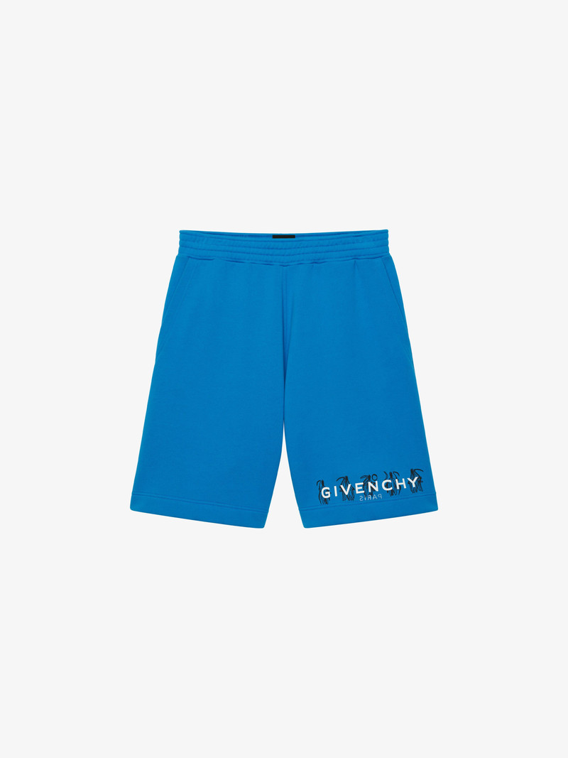 GIVENCHY REVERSE BERMUDA IN FELPA WITH REAPER PRINT - 1