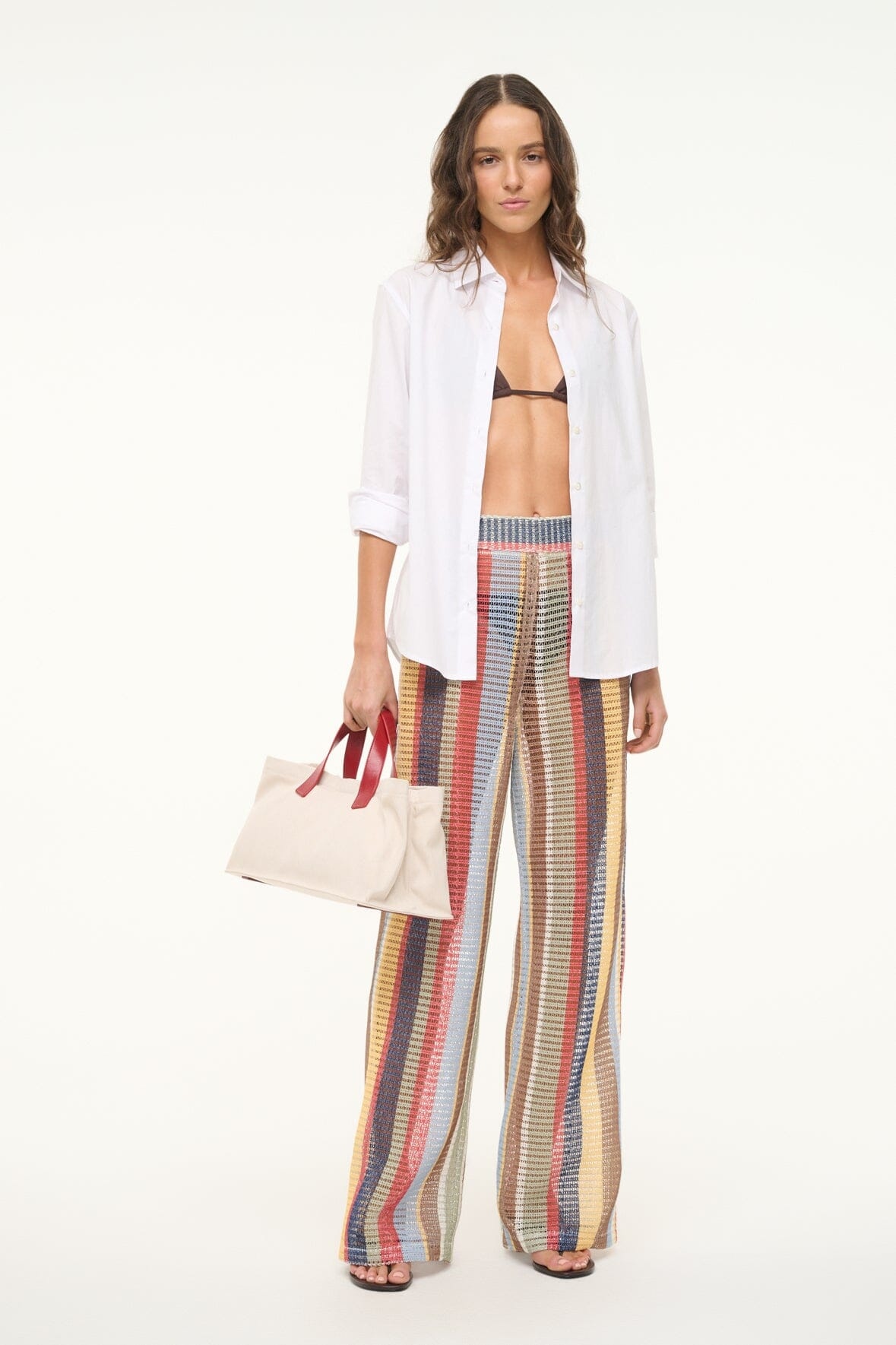 STAUD CORA PANT MARKET STRIPE - 2