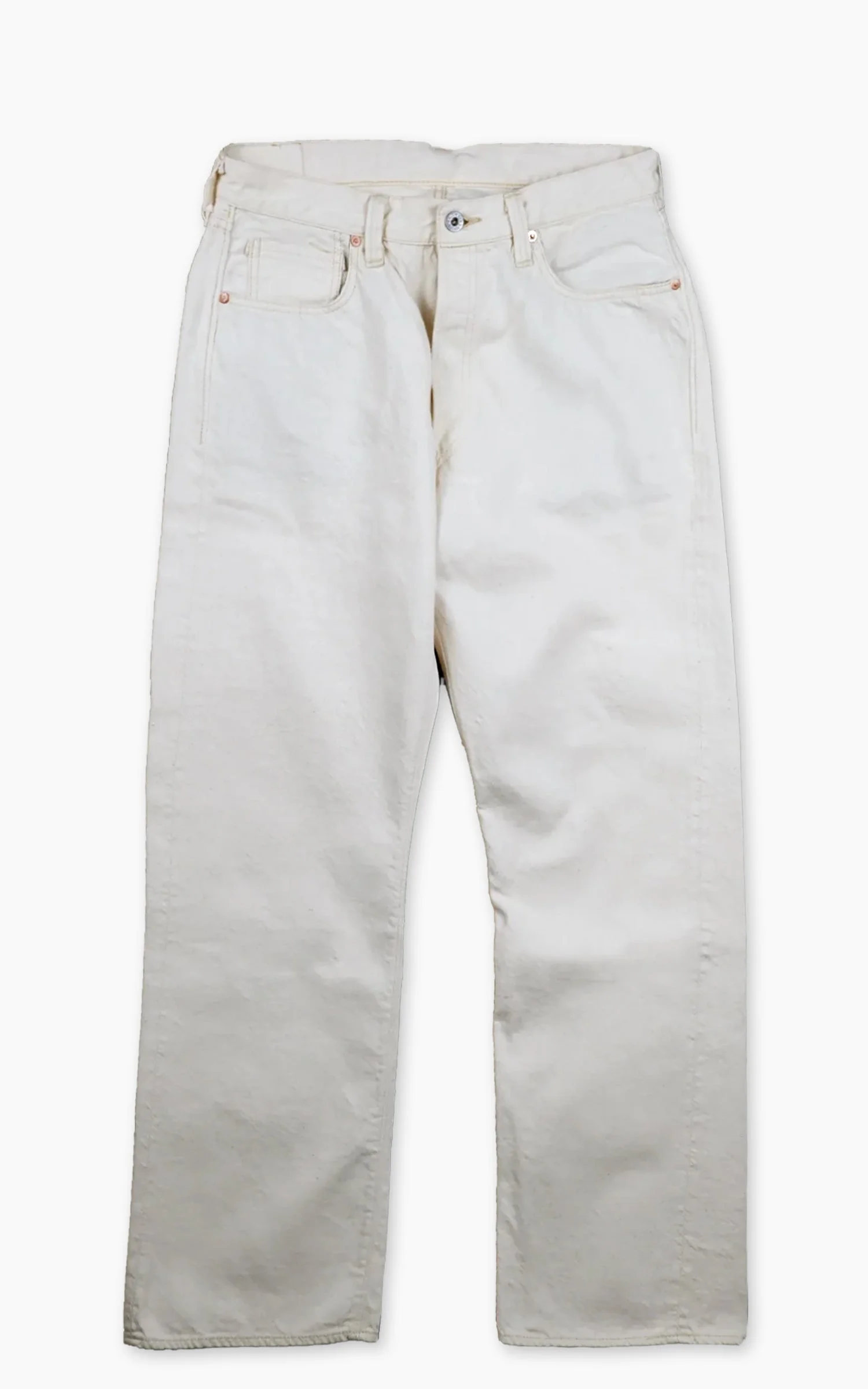 FULLCOUNT S0105ECSSW WWII MODEL SELVEDGE DENIM ONE WASH ECRU - 1