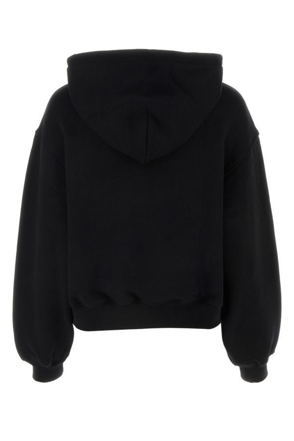 Black cotton sweatshirt - 2