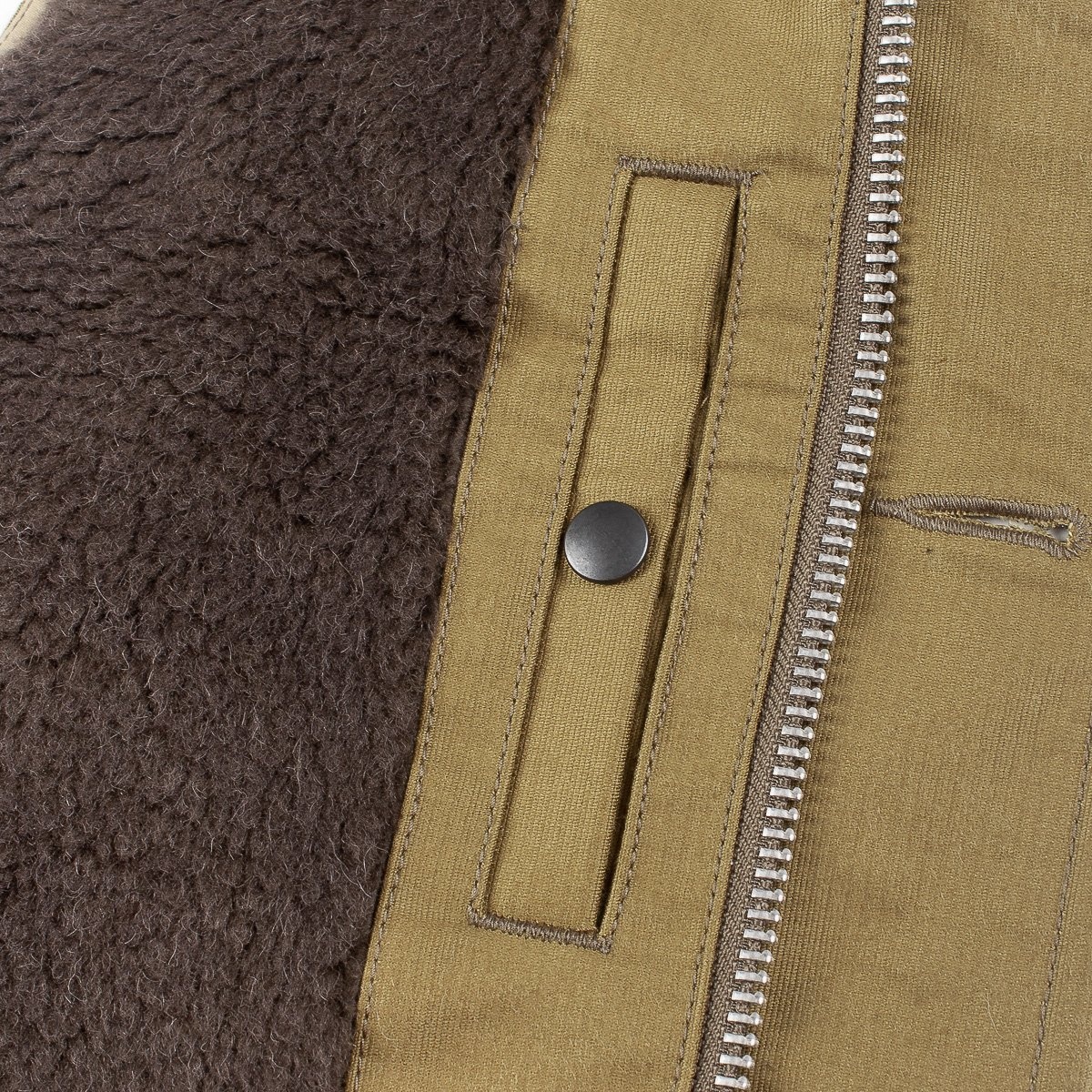 IHV-22-KHA Alpaca Lined Whipcord N1 Deck Vest - Khaki - 12