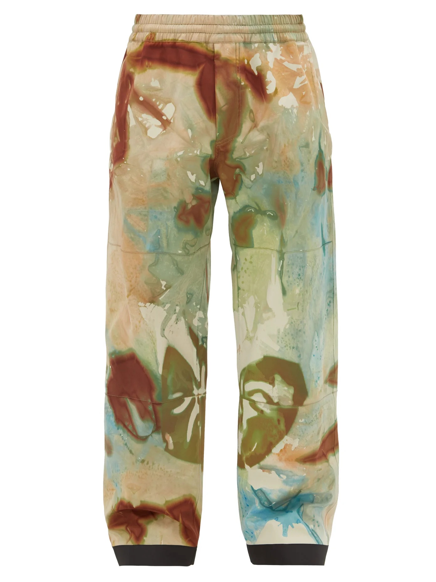 Tie-dye print ski trousers - 1