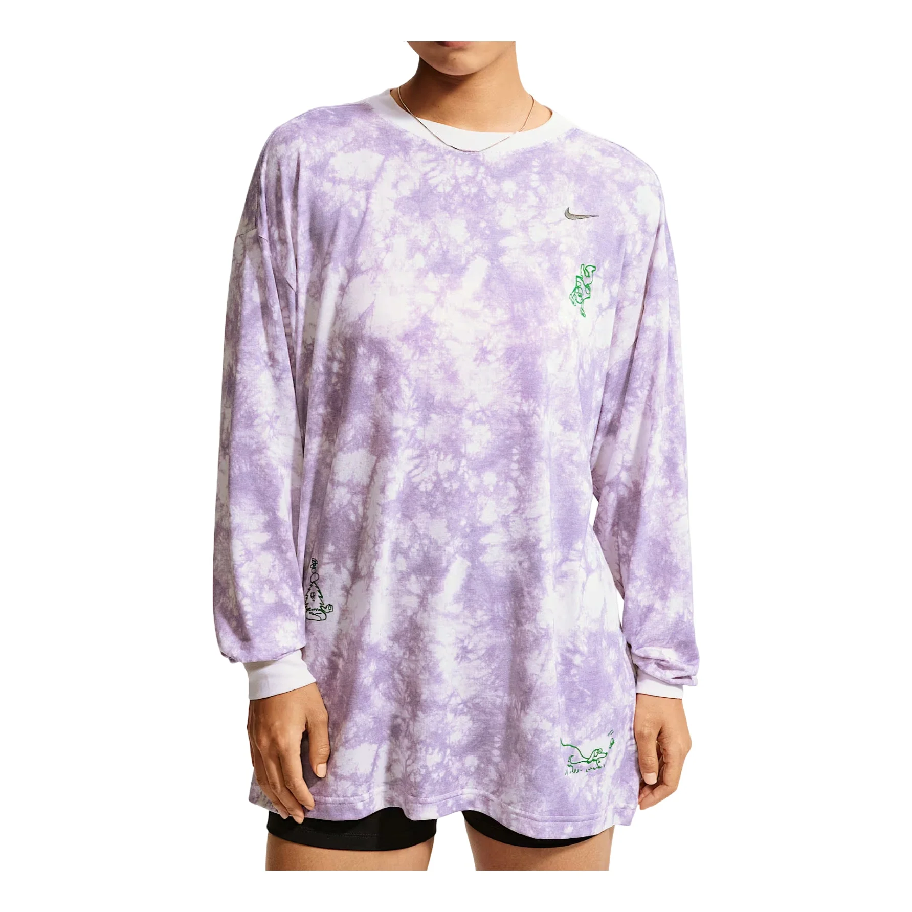 (WMNS) Nike Sportswear Oversized T-Shirt 'Monarch Purple' IW1215-544 - 1