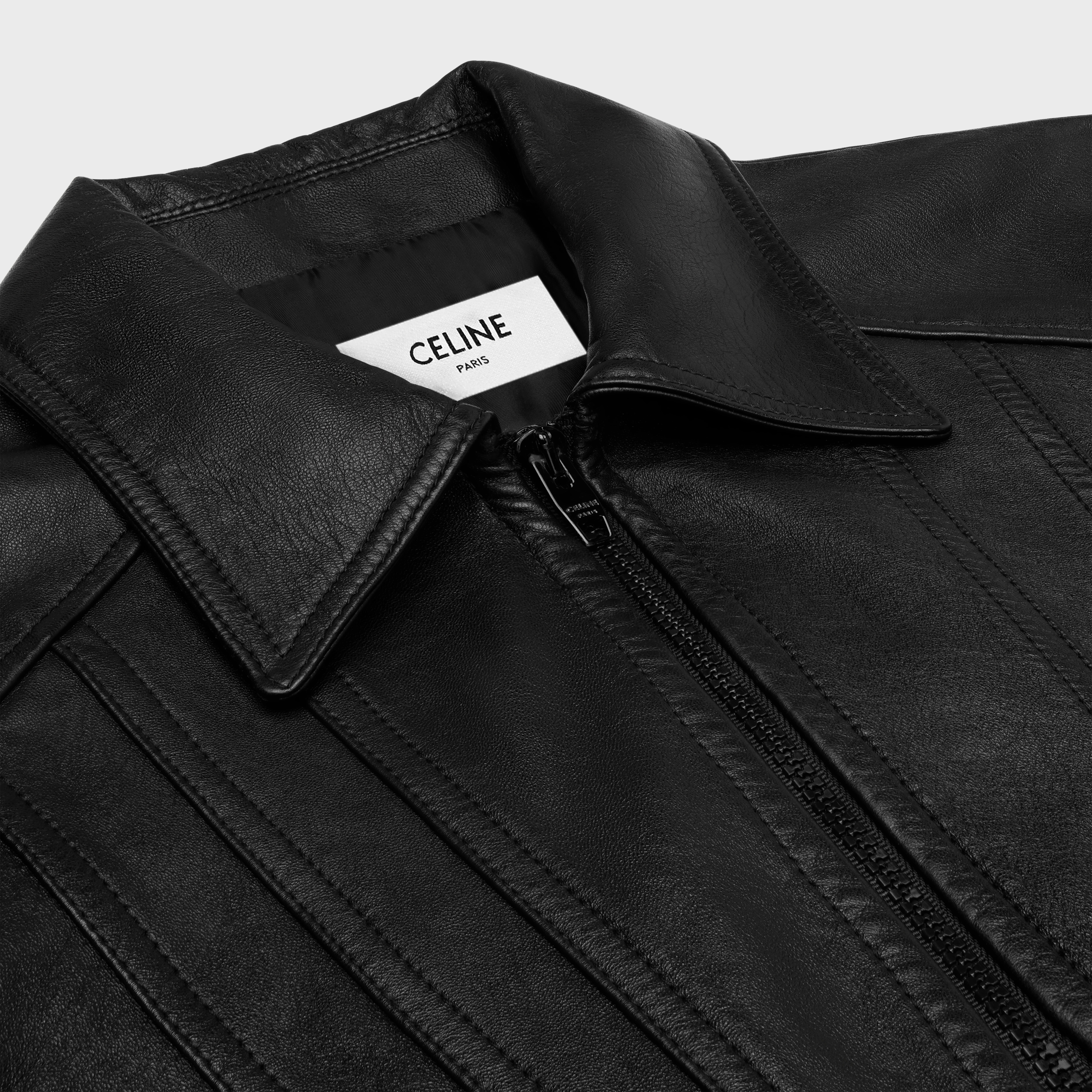 【日本入手困難】STRAIGHT BLOUSON JACKET IN SOFT LAMBSKIN CELINE straight blouson jacket in soft lambskin | REVERSIBLE